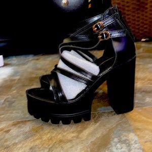 Chunky Heel Gladiator Sandals